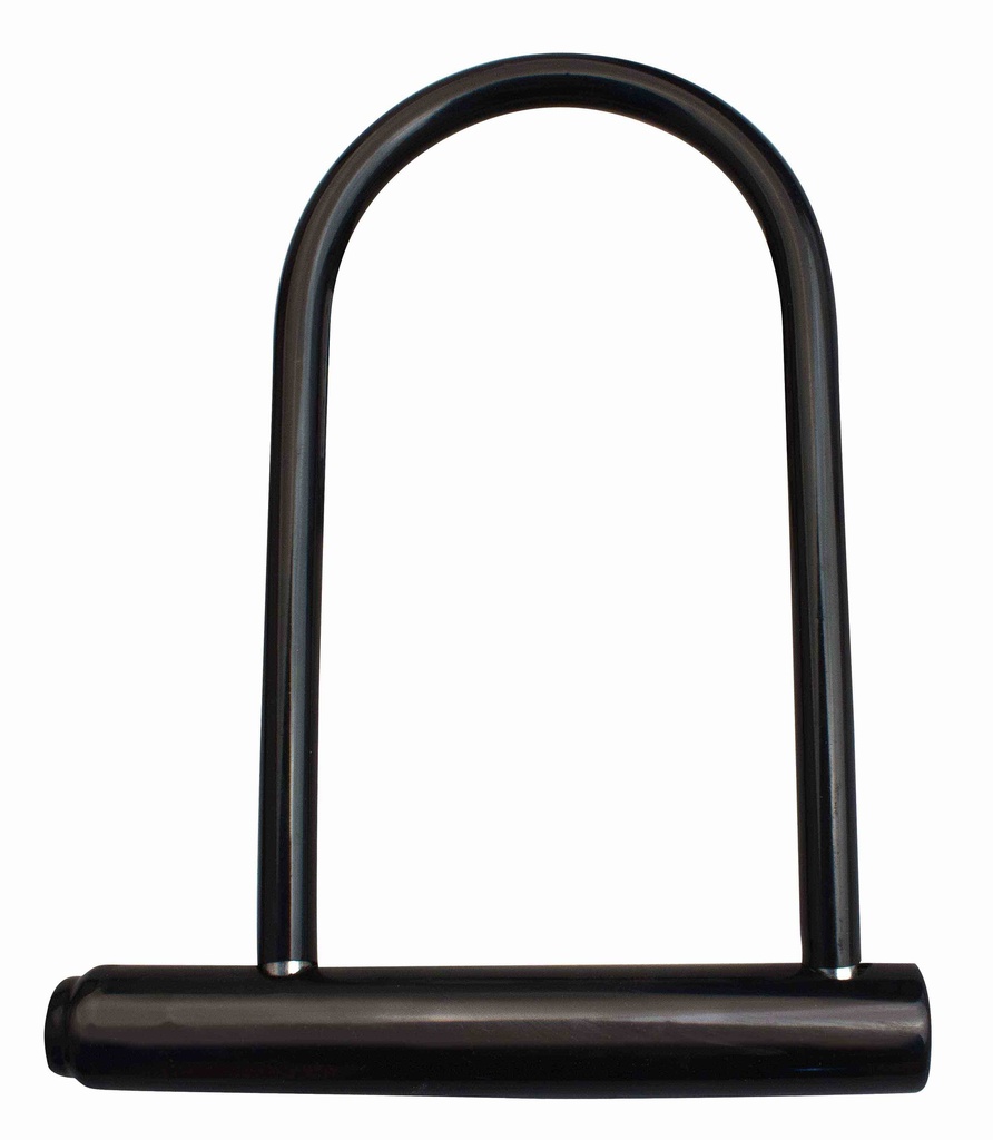 Traba Candado Con Llave Universal Para Motos Y Bicis Color Negro Medidas 130 X 210 Mm