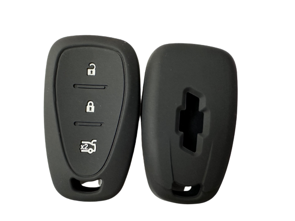 Cubre Llave De Silicona Chevrolet 3 Botones Presencia Tracker - Cruze Black