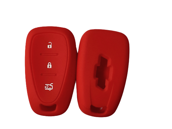 Cubre Llave De Silicona Chevrolet 3 Botones Presencia Tracker - Cruze Red