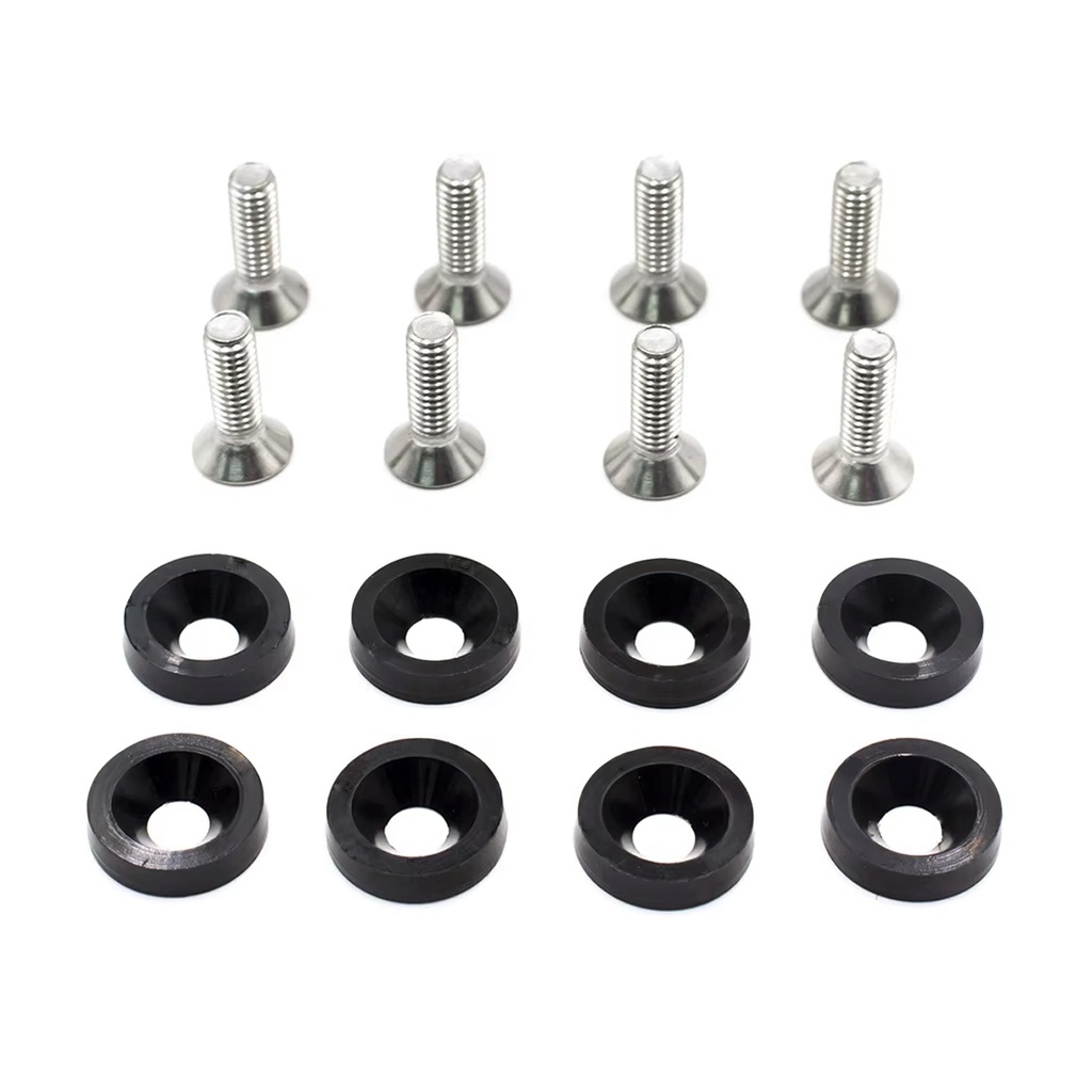 Kit De Arandelas Anodizadas Negra Juego X 8 Piezas