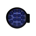 Faro LED off-road Faro de 14 LED Redondo 42 W 6 cm Profundidad Azul 12V - 24V Ilimunacion SPOT