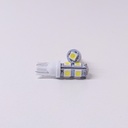 Lámpara LED de Señalización SMD - 2821 - T10 - W5W 9 SMD 5050 Blanco 12V x unidad