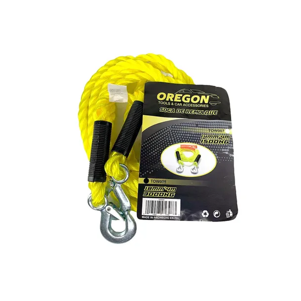 Linga de Remolque Trenzada 14MM X 4 Metros Hasta 1500KGS Amarillo universal