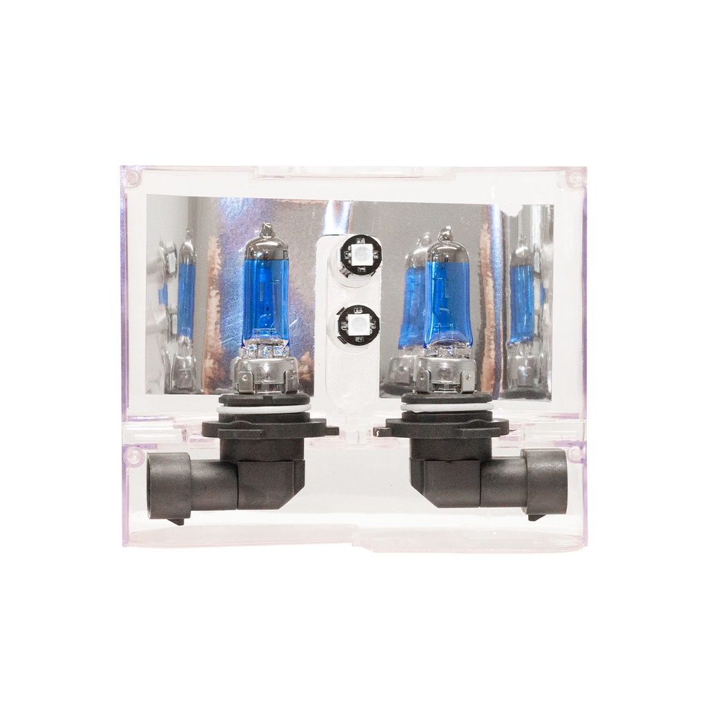 Lámpara Halógena Sky Line CANBUS - Kit 9006 12V 55W Sky Line X 2 + 2 LED T10 CANBUS Azul Frio