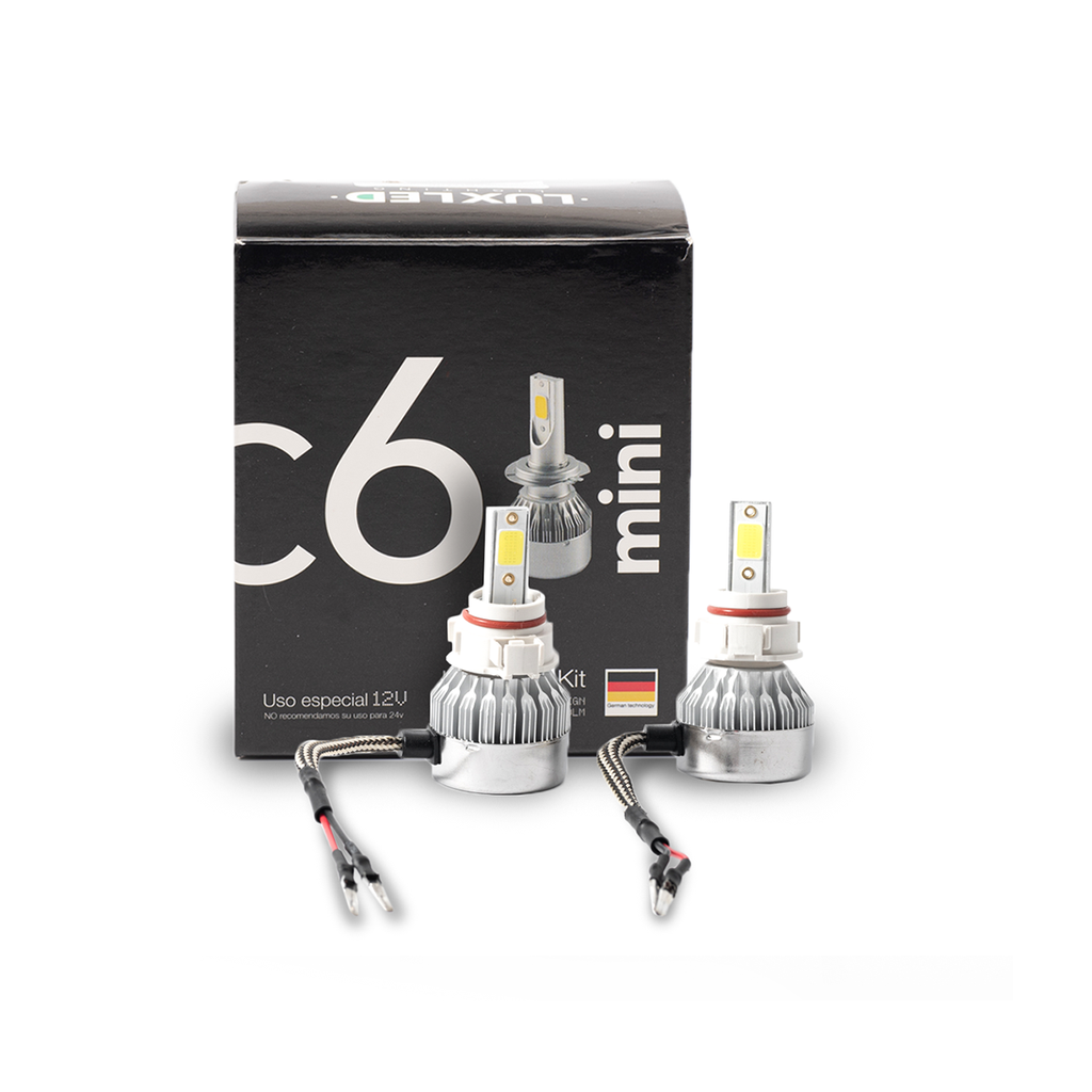 Kit LED off-road C6 Mini sin cooler - PSX24W 6 Gen 20000 lm chips COB 12V sin cooler