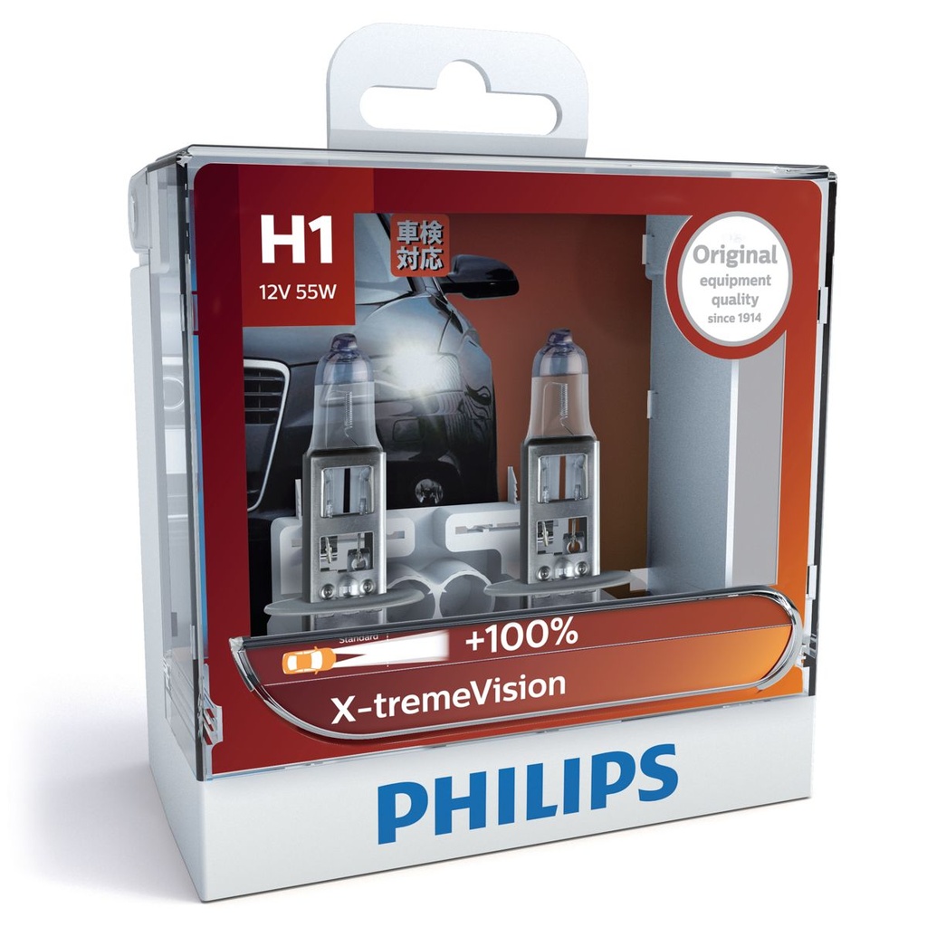 Lámpara Vision Plus 12V - H1 12258 Xv+ 12V 55W PX26D Set 2 Unidades