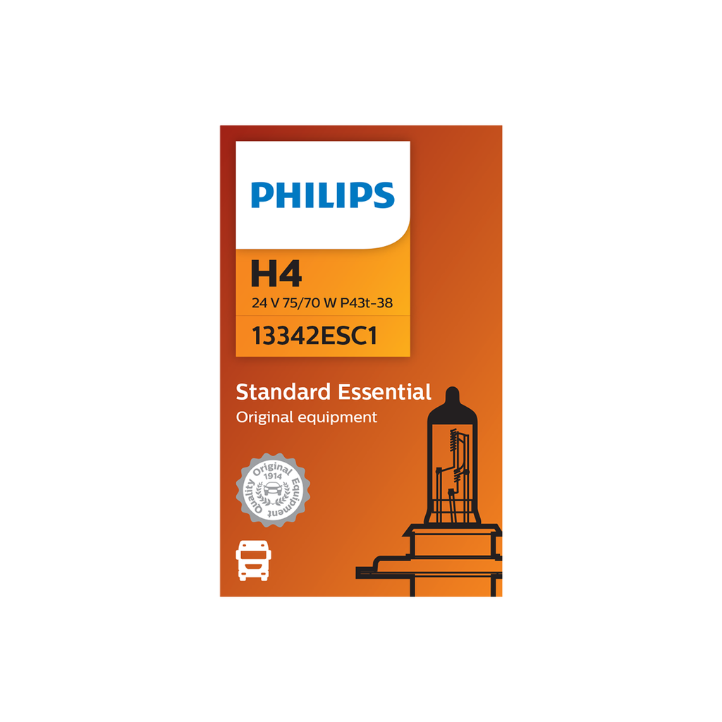 Lámpara Halógena Estándar 24V - H4 13342 24V 75/70W P43T-38 C1