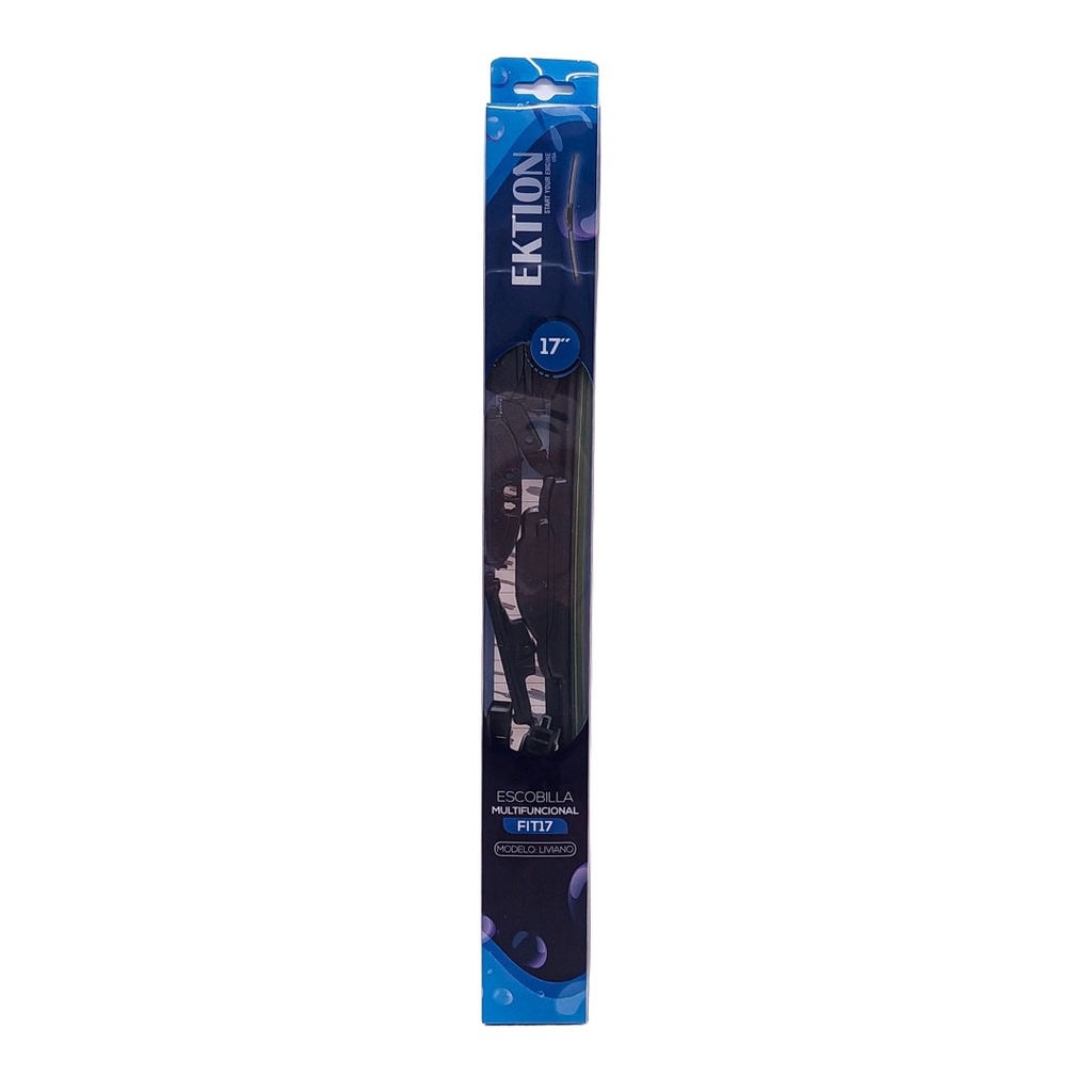 Escobilla limpiaparabrisas FIT universal 17" curva de goma