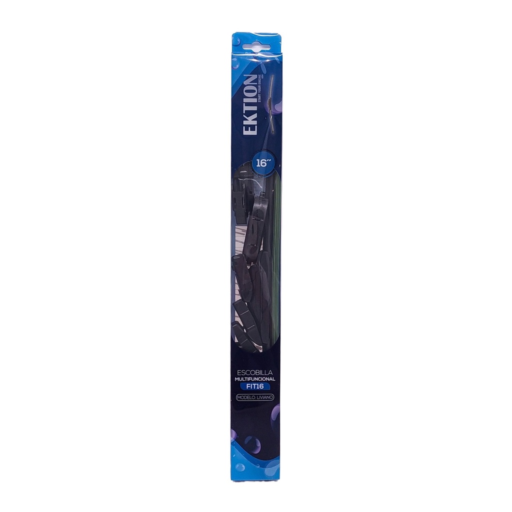 Escobilla limpiaparabrisas FIT universal 16" curva de goma