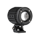 Faro LED auxiliar off-road Luz LED blanca y ámbar Estable con Cambio de Luz 9V-36V 1 LED 18 W - Juego de 2 Unidades Medidas 105*55 (MM)