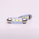 Leds Señalizacion SMD - Tubular - Festoon 3 LED 5050 SMD 39MM - Blanco 12V x unidad