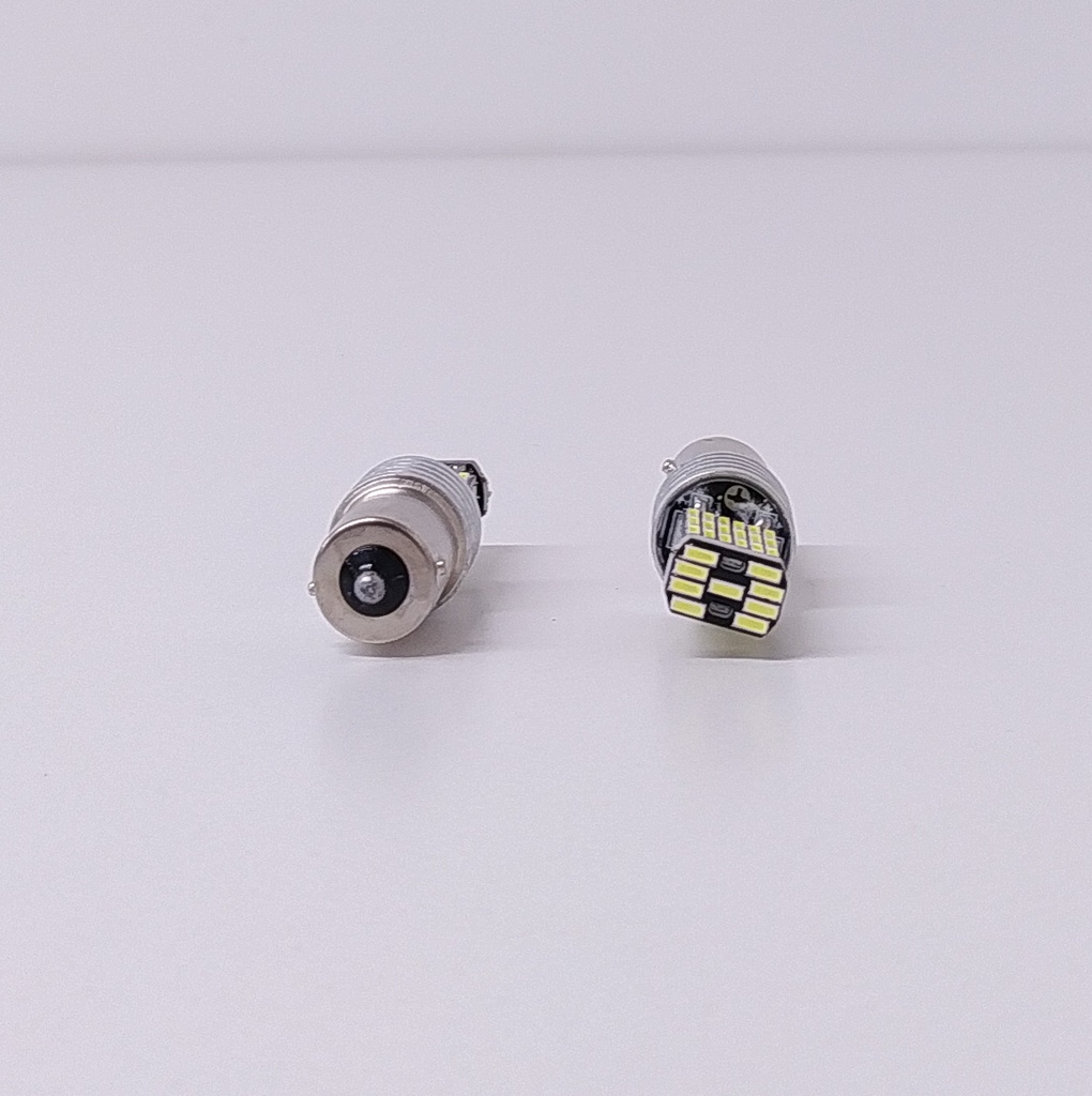 Lámpara LED de Señalización CANBUS - - 1141 - 1156 P21W 1 Polo 45 LED 3014 SMD - CANBUS - Blanco 12V