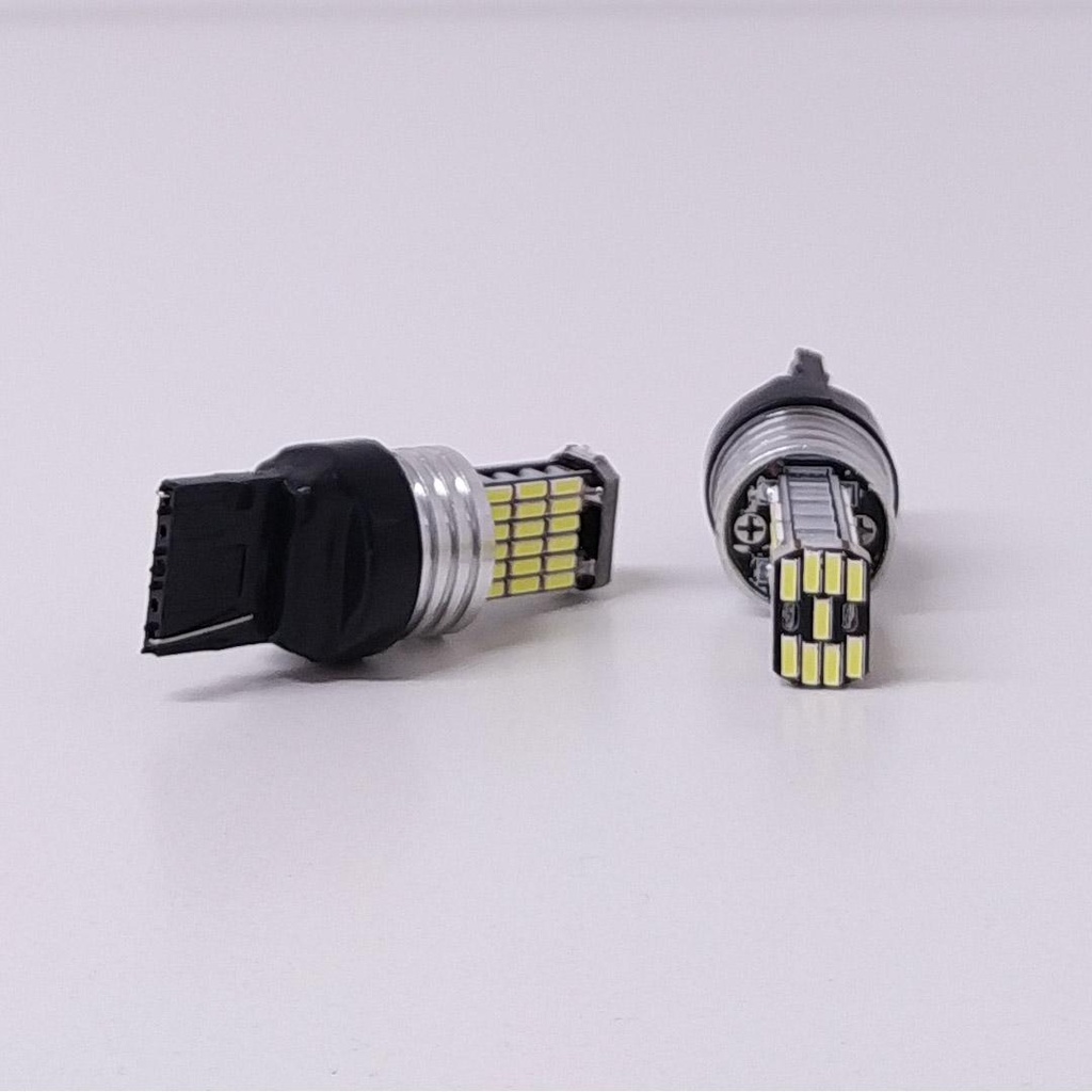 Lámpara LED de Señalización CANBUS - - 7440 - 12065 - W21W 1 Polo sin Culote 45 LED 3014 SMD - CANBUS - Blanco 12V - 24V