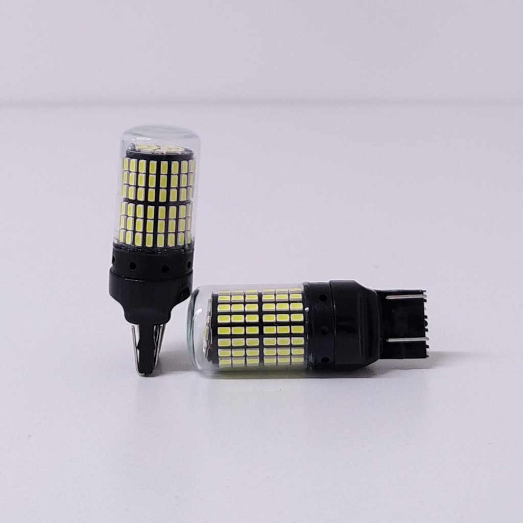 Lámpara LED de Señalización CSP CANBUS - - 7443 - 12066 W21/5W 2 Polos sin Culote 144 LED - CANBUS - Blanco 12V - 24V
