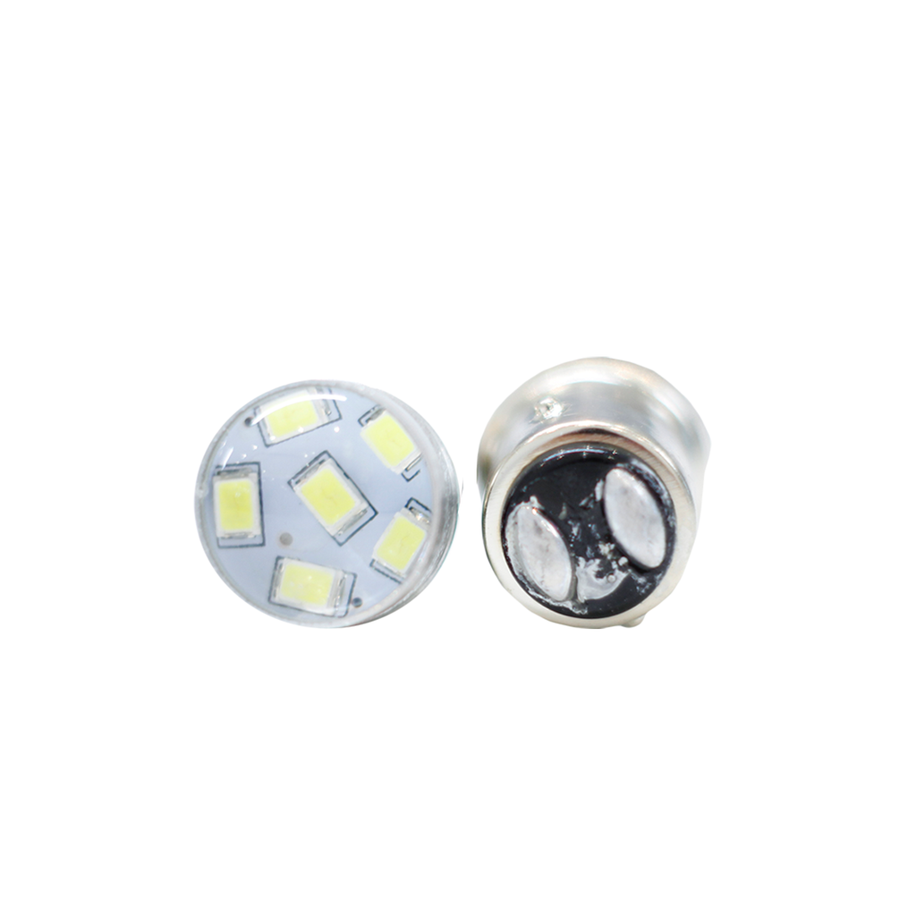 Leds Cree - 1034 - 1157 - P21/5W Cree 6 LED con Lupa - Blanco 12V