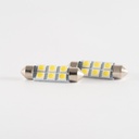 Leds SMD - Tubular - Festoon 6 LED 5050 SMD 39MM - Blanco 12V