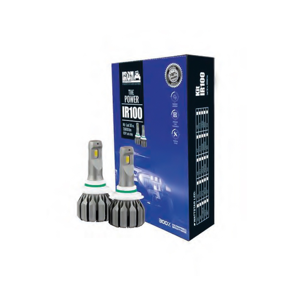 Kit LED off-road IR100 CANBUS - H11 10MA Generación chips CSP Super CANBUS 30000 Lumens 36 W 12V con cooler