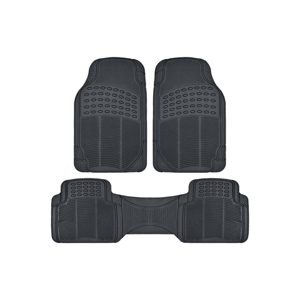Alfombra PVC 3 Piezas Negro 7243 / 43137