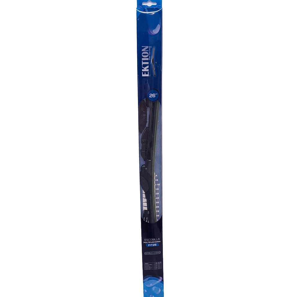 Escobilla limpiaparabrisas FIT universal 26" curva de goma