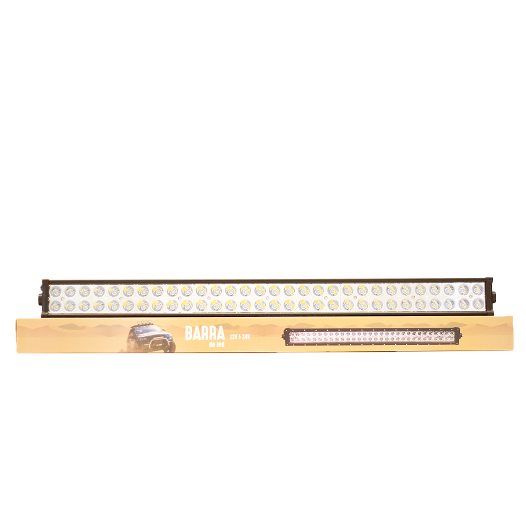 Barra LED off-road recta de 60 LED 180 W - Epistar (71 cm de Largo), carcasa de aluminio, - haz de luz spot