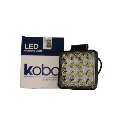 [KO48WSQBLA] Faro 16 LED Cuadrado 48w 12v - 24v
