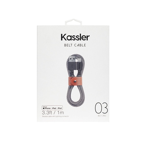 [KASKACA03BK] Cable Iphone (Tpe) Cordon 1M Cable Iphone (Tpe) Cordon 1Mnegro Y Blanco