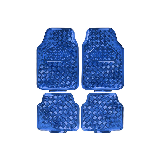 [OREAL008] Alfombra Alfombra Pvc Aluminio Metalizada Brillosa 4 Piezas Azul 7045.5 / 4245.5 Cantidad Por Caja 6