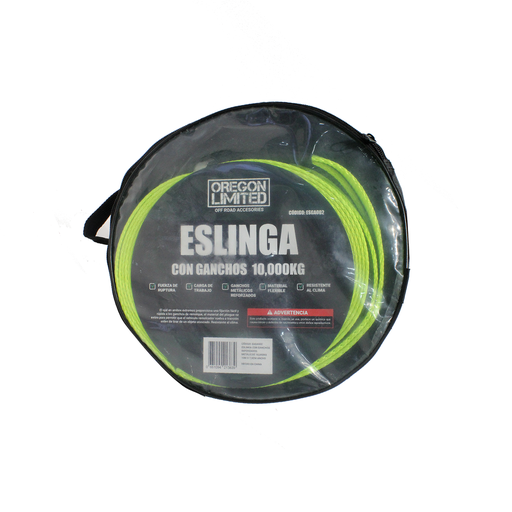 [OREESGA002] Eslinga De Remolque 10 Metros De Largo X 7.5 Cm De Ancho Capacidad De Remolque 10000 Kgs Sin Gancho