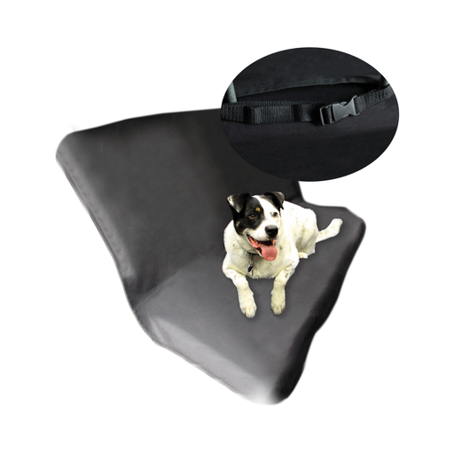 [OREPET002] Cubre Asiento Trasero Universal Para Mascotas Negro De Oxford Medidas