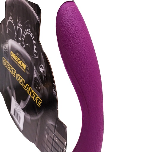 [ORECV074] Cubre Volante Modelo Indianapolis 500 Cuero Sintentico Negro / Violeta 38*8.2Cm 25 Unidades Por Caja