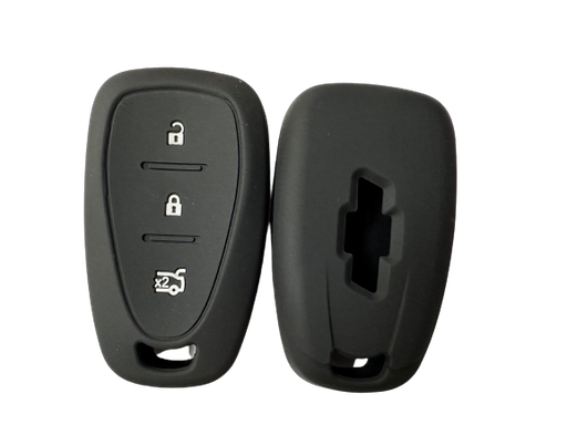 [KUBKU-CULLA033] Cubre Llave De Silicona Chevrolet 3 Botones Presencia Tracker - Cruze Black