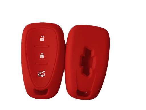 [KUBKU-CULLA034] Cubre Llave De Silicona Chevrolet 3 Botones Presencia Tracker - Cruze Red