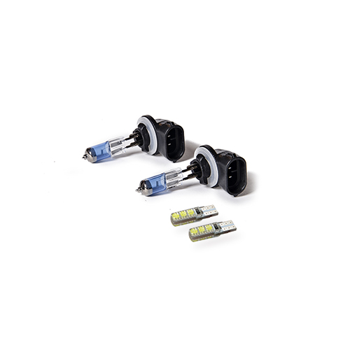 [KOK881SK] Lámpara Halógena Sky Line CANBUS - Kit H27 12V 55W Sky Line X 2 + 2 LED T10 CANBUS Azul Frio