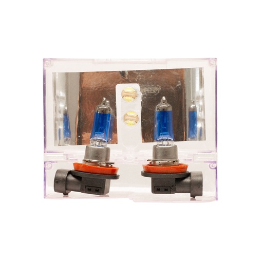 [KOK12362SK] Lámpara Halógena Sky Line CANBUS - Kit H11 12V 55W Sky Line X 2 + 2 LED T10 CANBUS Azul Frio