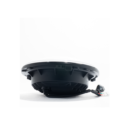 [DJ6930BLALA] Faro LED auxiliar off-road Redondo 7 Uso Ideal Jeep Wrangler - Renegade / Moto Harley Davidson - Royal Enfield con Funcion Alta y Baja - haz de luz spot -