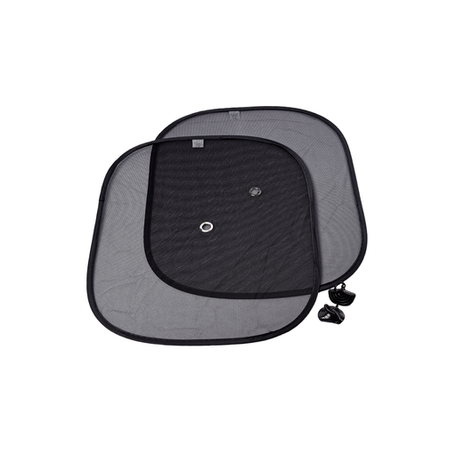 [PS001] Parasol - Parasol Lateral de Tela 2 Pcs Negro 44X36