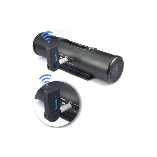 [KBAUXBT001] Accesorio para celular - Auxiliar para conexión Bluetooth con carga USB Negro