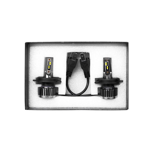 [R8-H4] Kit LED off-road R8 - H4 10MA Generación chips CSP sin cooler 30000 Lumens 42 W 12V