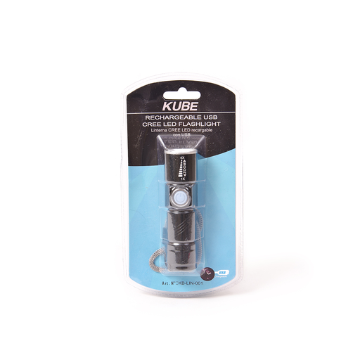 [KBLIN001B] Accesorio para celular - Linterna recargable vía USB Negro