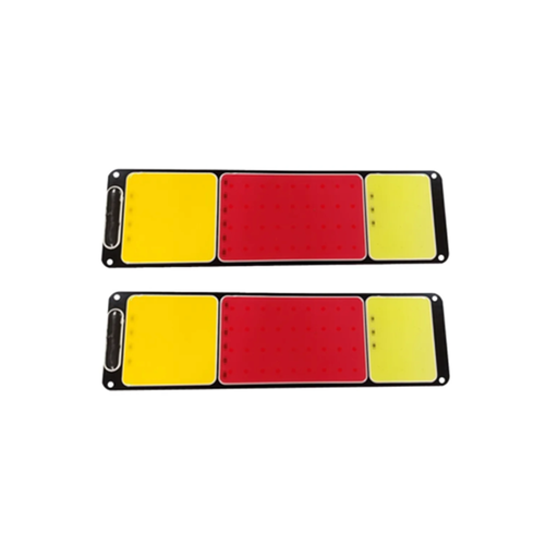 [TRUCK-TRI12V] Juego de faros traseros para camión ámbar, rojo y blanco 12V