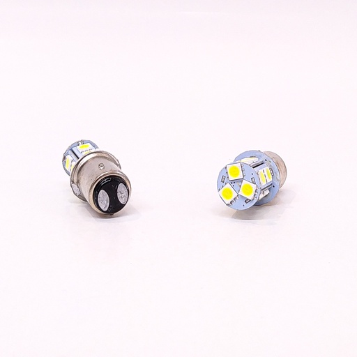 [LED13499BLA13] Leds SMD - 1034 - 1157 - P21/5W 2 Polos (Despareja) 13 LED 5050 SMD - Blanco 24V