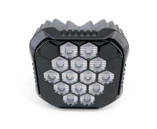 [DJ6920MAX] Faro LED auxiliar off-road Cuadradro 4,4" color blanco 90 W - 14 chipss LED Osram LP/HF, 12V/24V