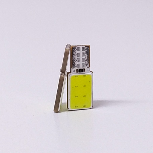 [LED12961SUPCO] Lámpara LED de Señalización Silica - - 2821 - T10 - W5W - COB - Blanco 12V - 12 Chip Pastilla x unidad