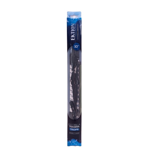 [TR10PR] Escobilla limpiaparabrisas trasera FIT universal 10" curva de goma