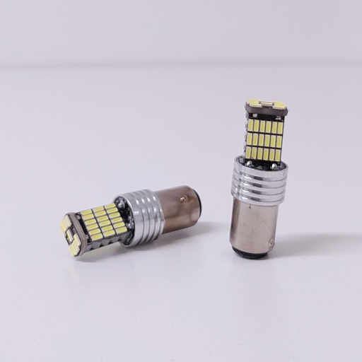 [LEDCAN1034] Lámpara LED de Señalización CANBUS - - 1034 - 1157 P21/5W 2 Polos 45 LED 3014 SMD - CANBUS - Blanco 12V - 24V
