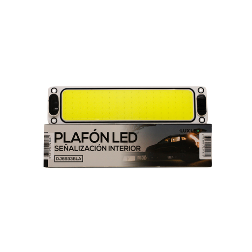 [DJ6933BLA] Plafon LED - Juego de 2 Unidades de Plafones LED con Tecla On / Off 12V - 24V Pegamento Autoadhesivo 25CM X 6 Cm 108 LED COB 10 Watts