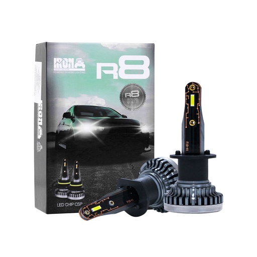 [R8-H1] Kit LED off-road R8 - H1 10MA Generación chips CSP sin cooler 30000 Lumens 42 W 12V