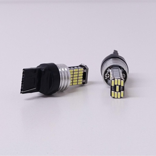 [LEDCAN7440] Lámpara LED de Señalización CANBUS - - 7440 - 12065 - W21W 1 Polo sin Culote 45 LED 3014 SMD - CANBUS - Blanco 12V - 24V