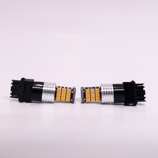 [LEDCAN3156AMB] Lámpara LED de Señalización CANBUS - - 3156 P27W 1 Polo 45 LED 3014 SMD - CANBUS - ámbar 12V - 24V