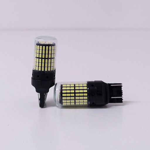 [LEDCSP7443] Lámpara LED de Señalización CSP CANBUS - - 7443 - 12066 W21/5W 2 Polos sin Culote 144 LED - CANBUS - Blanco 12V - 24V